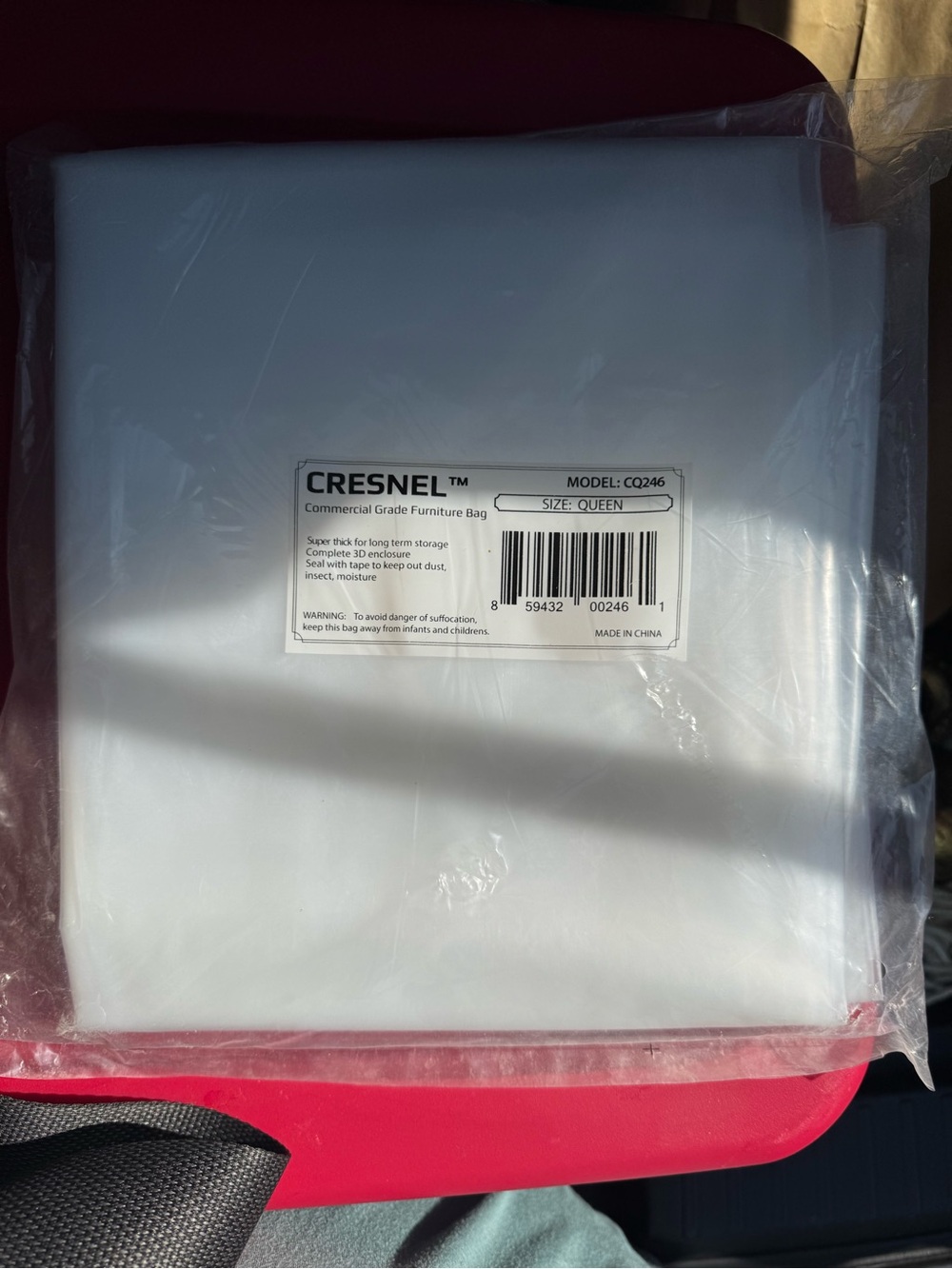 2 CRESNEL Commercial Grade Furniture Bags - White